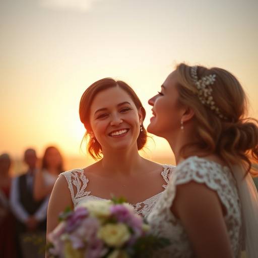 Exemplo de fotografia de alta qualidade de um casamento