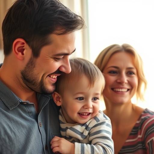Exemplo de fotografia de alta qualidade de um retrato de família